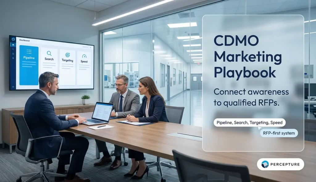 CDMO marketing playbook in 2026 with Percepture