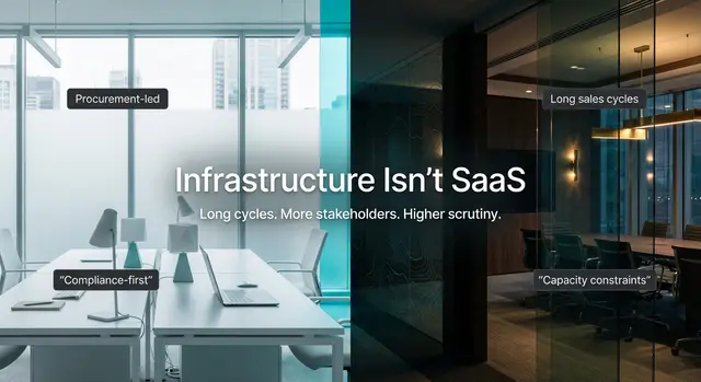 Data Centers vs SaaS: The Difference in two split pictures of light and dark to show the differences (like night and day)