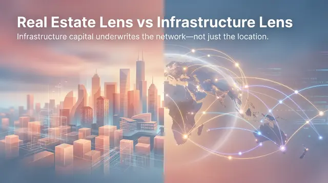 real estate vs data centers - data center financing structures comparison - two-sided picture showing the differences