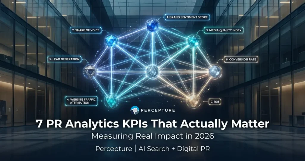 What are the 7 analytic KPIs that you should actually attract - graph with background of office building