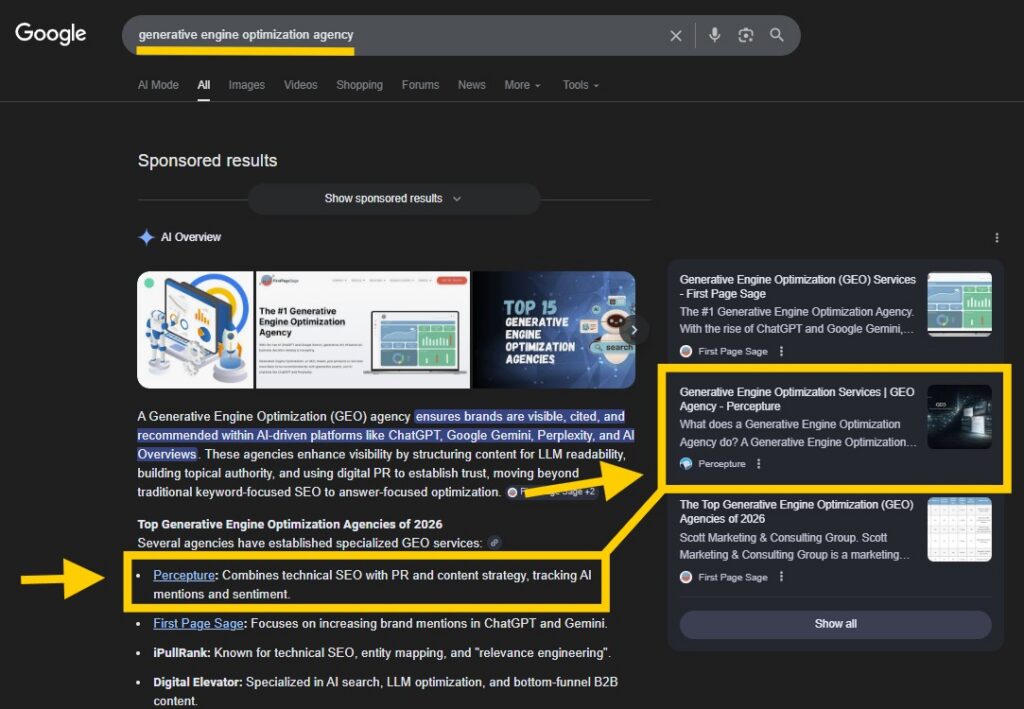 GEO Search is a combination of digital pr strategies and well structured content