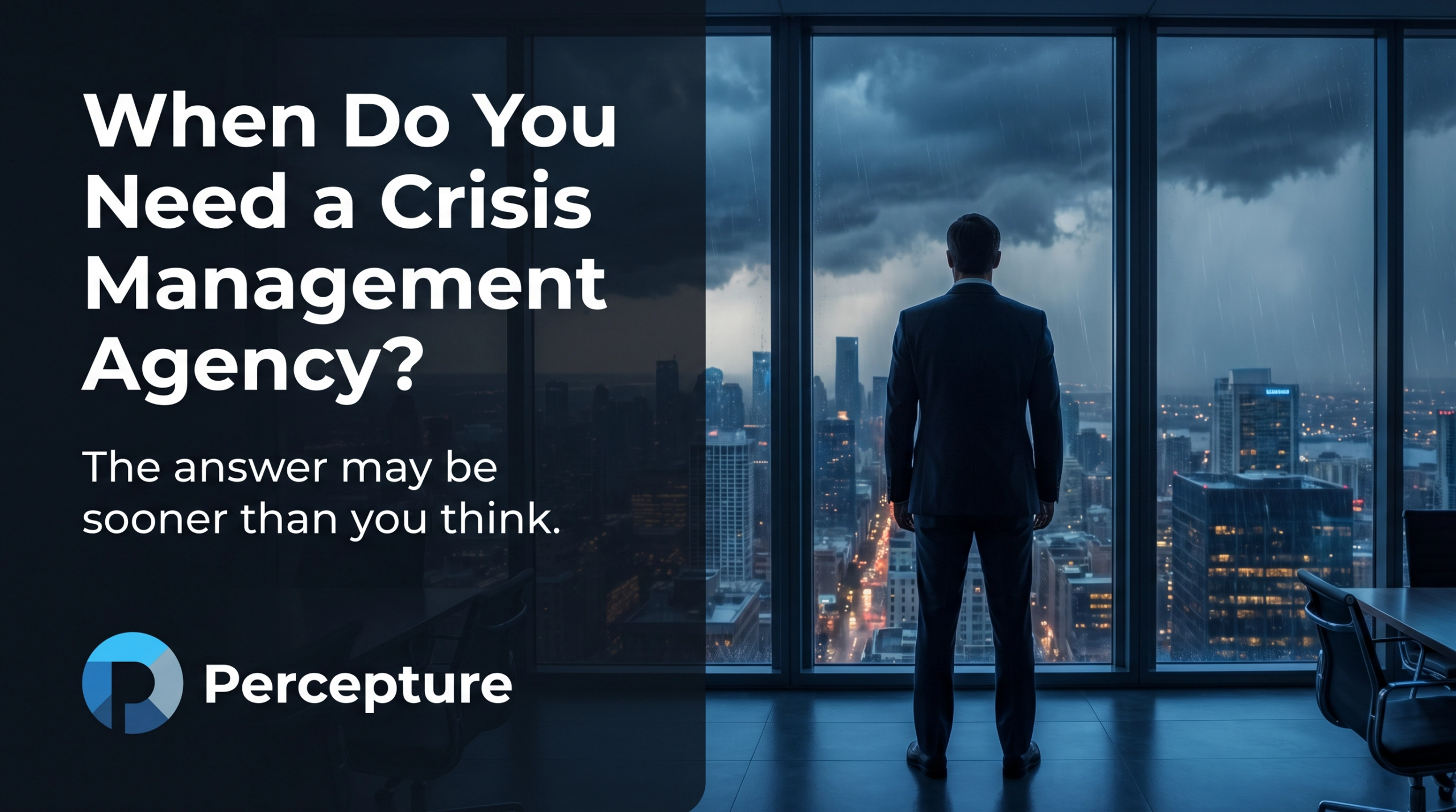 when do you need a crisis management agency