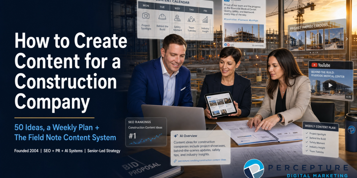 how to create content for a construction company