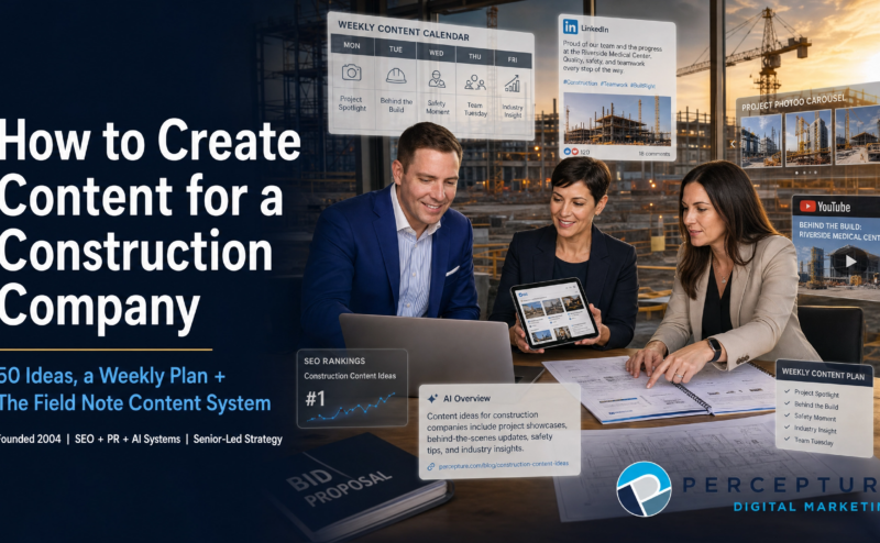 how to create content for a construction company