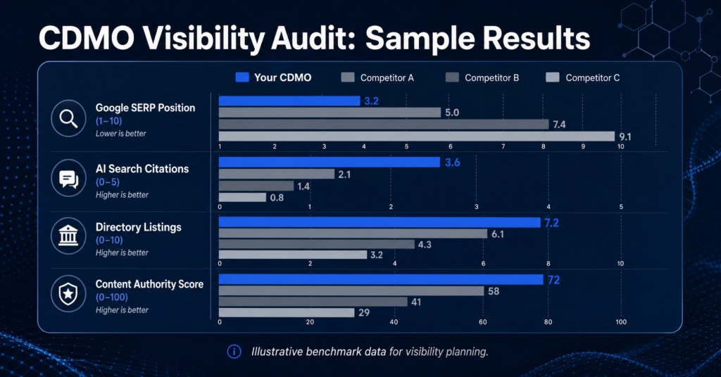 CDMO SEO and AI Search Audit