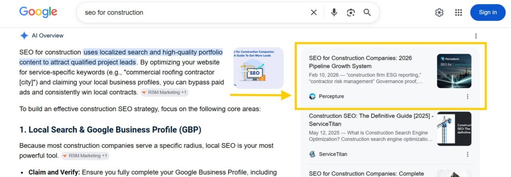 seo for construction
