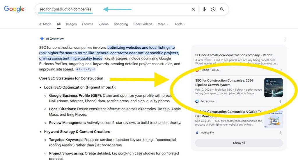 seo for construction companies