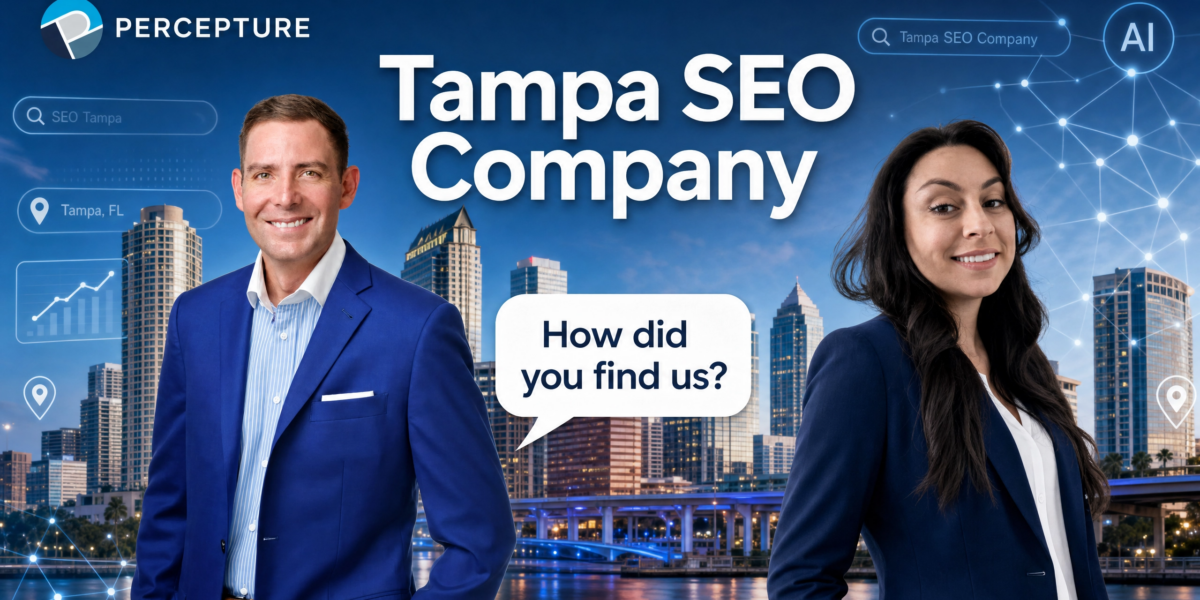 Bob Generale standing in front of a Tampa SEO Company billboard, to illustrate how being useful for the buyer