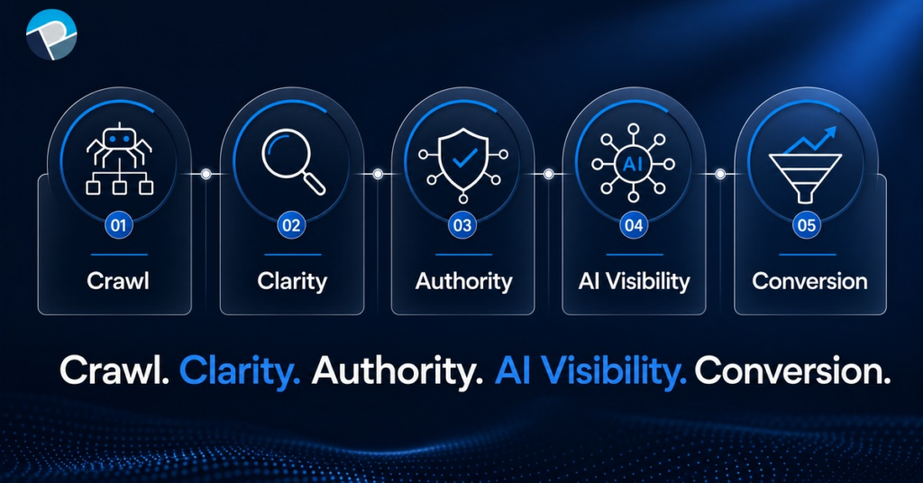 5 step technical seo audit recovery matrix