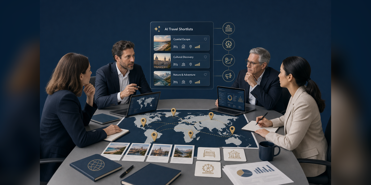 AI search for tourism marketing strategy showing travel brands moving into AI shortlists