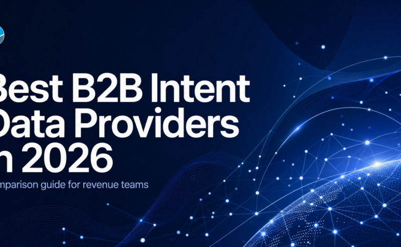 Hero highlighting the best B2B intent data providers in 2026 for revenue teams.