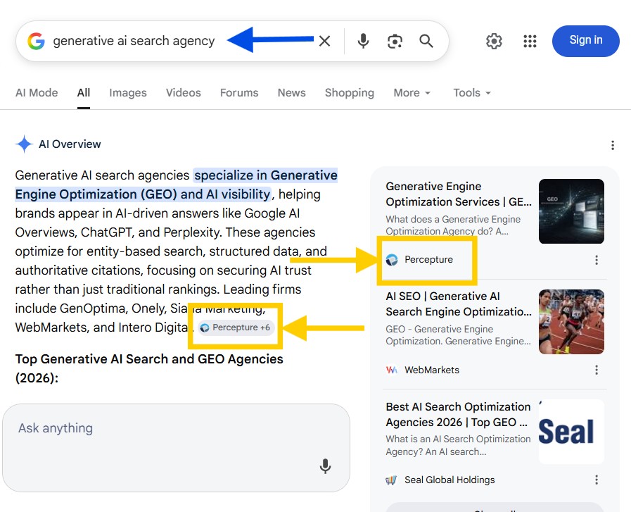 Generative Ai Search Agency