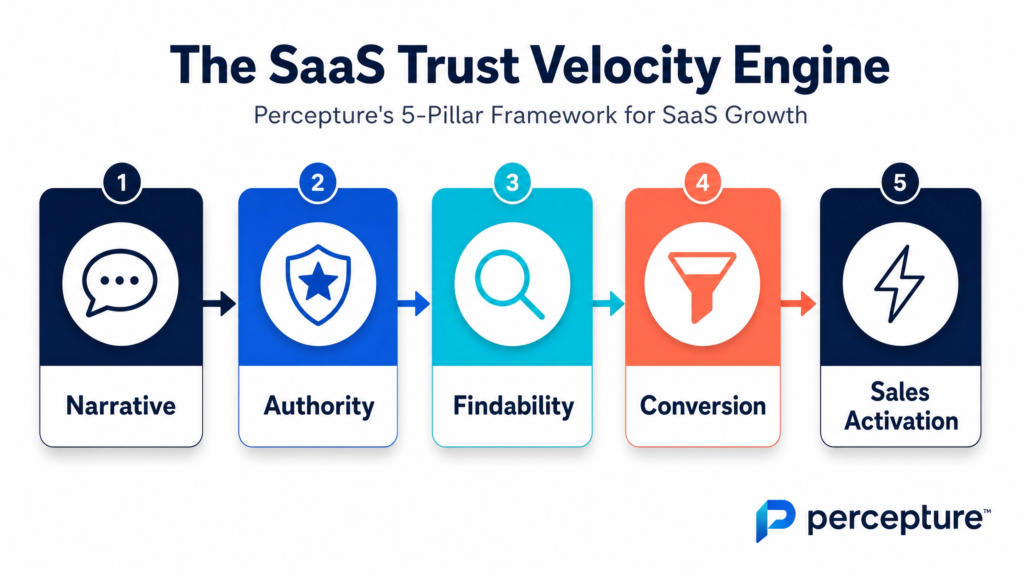 SaaS PR Trust Velocity Engine created by Percepture