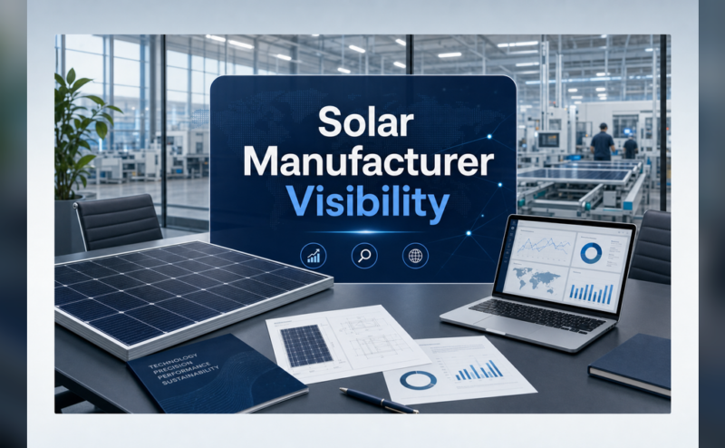 Solar Panel Manufacturers SEO Company strategy for OEMs and distributors