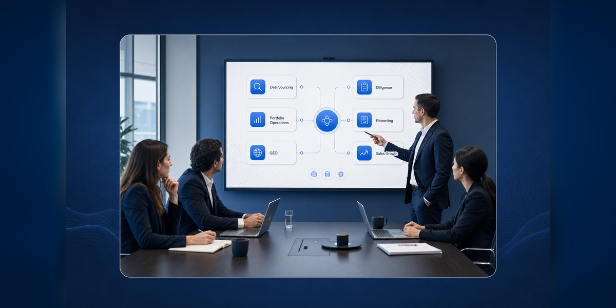 AI for Private Equity strategy workflow for deals diligence portfolio operations and growth