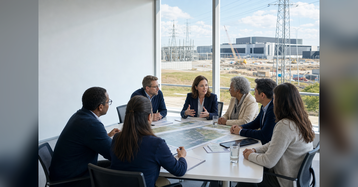 Community Engagement Consulting session for data center, energy and infrastructure stakeholders