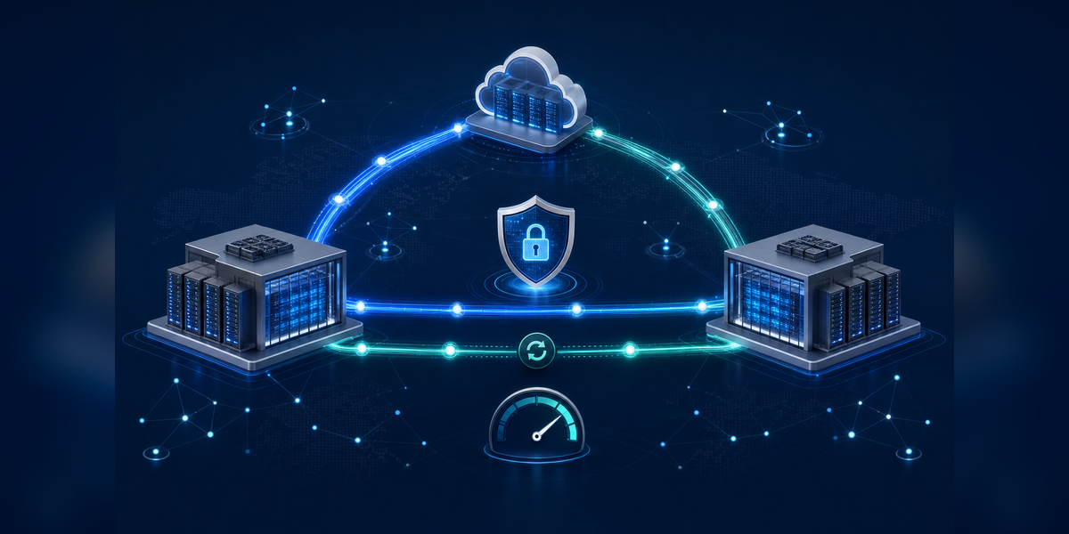 Data center interconnect design guide showing diverse routes, topology, latency, security and failover planning