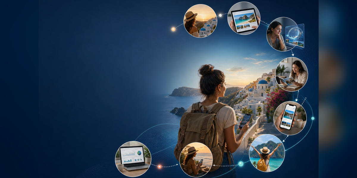 Digital marketing for travel and tourism full-funnel traveler journey from inspiration to booking and advocacy