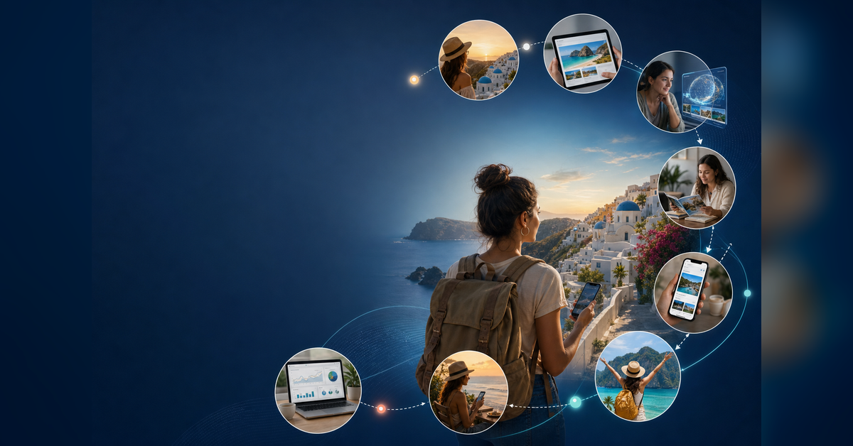 Digital marketing for travel and tourism full-funnel traveler journey from inspiration to booking and advocacy