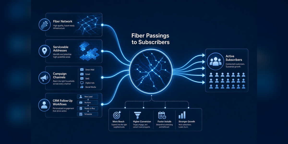 How to Convert Fiber Passings Into Subscribers with a fiber passings-to-subscribers funnel