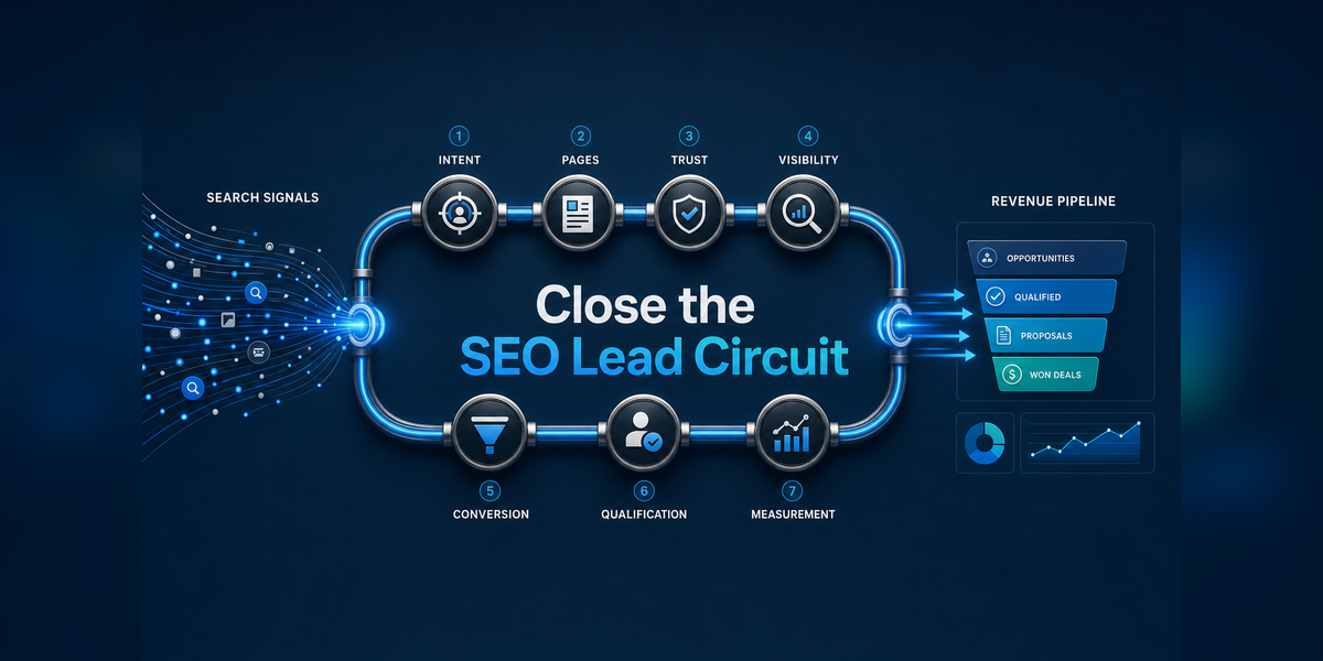How to Generate Leads With SEO using a connected search-to-revenue circuit