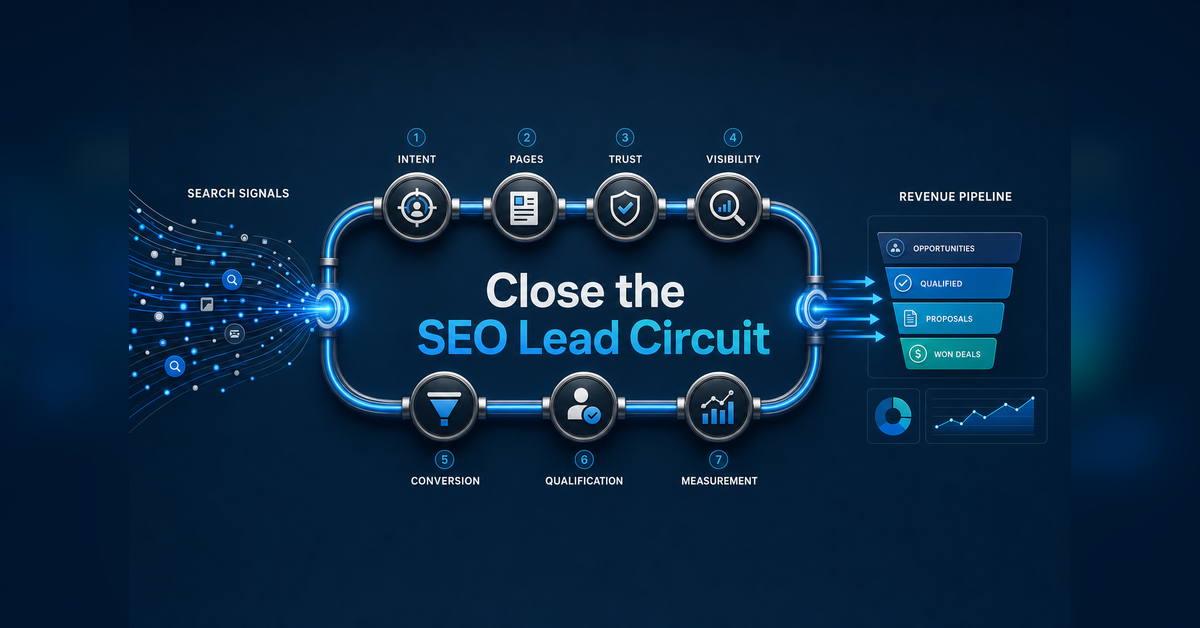 How to Generate Leads With SEO using a connected search-to-revenue circuit
