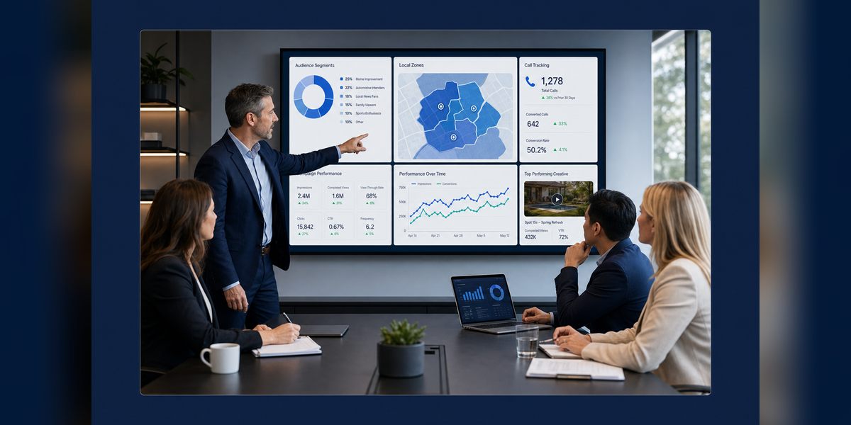 How to run Connected TV Ads for Local Business Growth with local targeting and measurement dashboard
