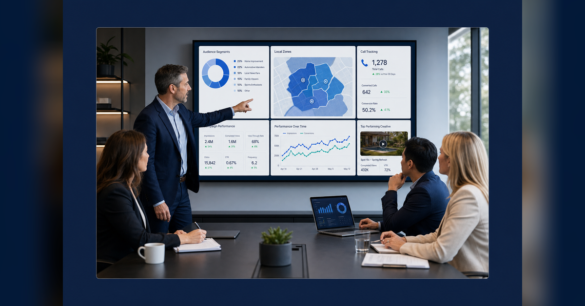 How to run Connected TV Ads for Local Business Growth with local targeting and measurement dashboard