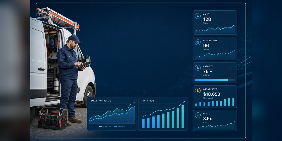 hvac marketing budget planning with capacity, ROI and customer acquisition cost