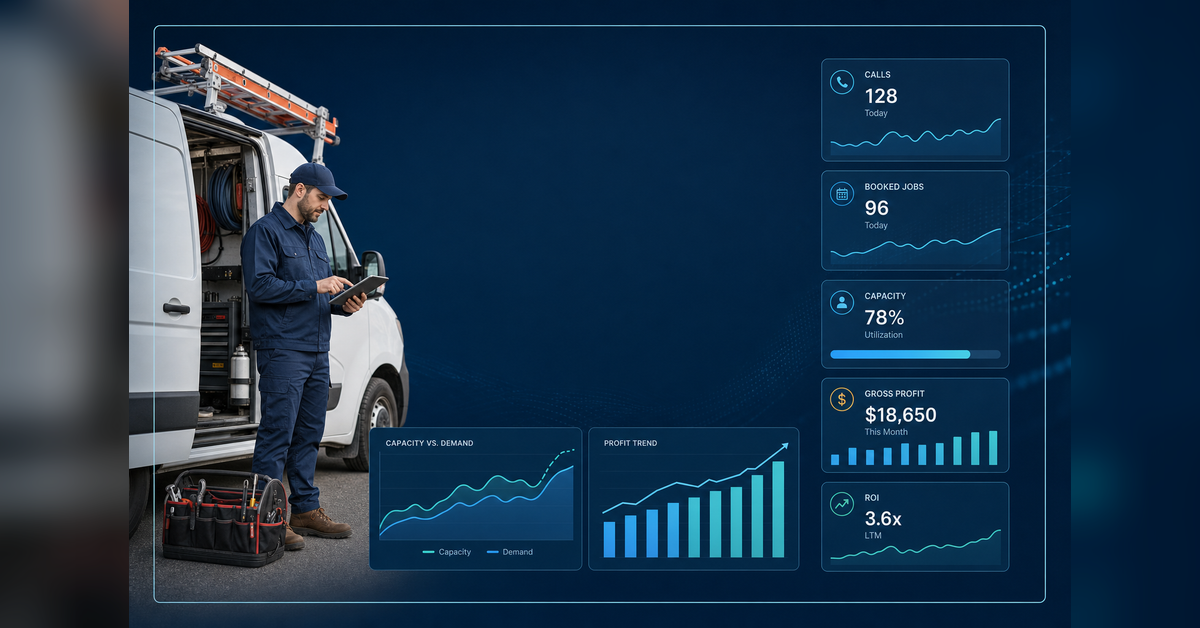 hvac marketing budget planning with capacity, ROI and customer acquisition cost