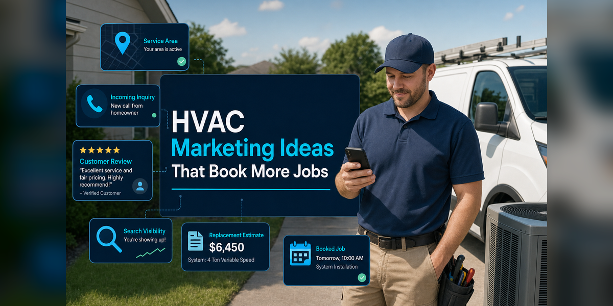 HVAC marketing ideas for calls, estimates, and booked jobs