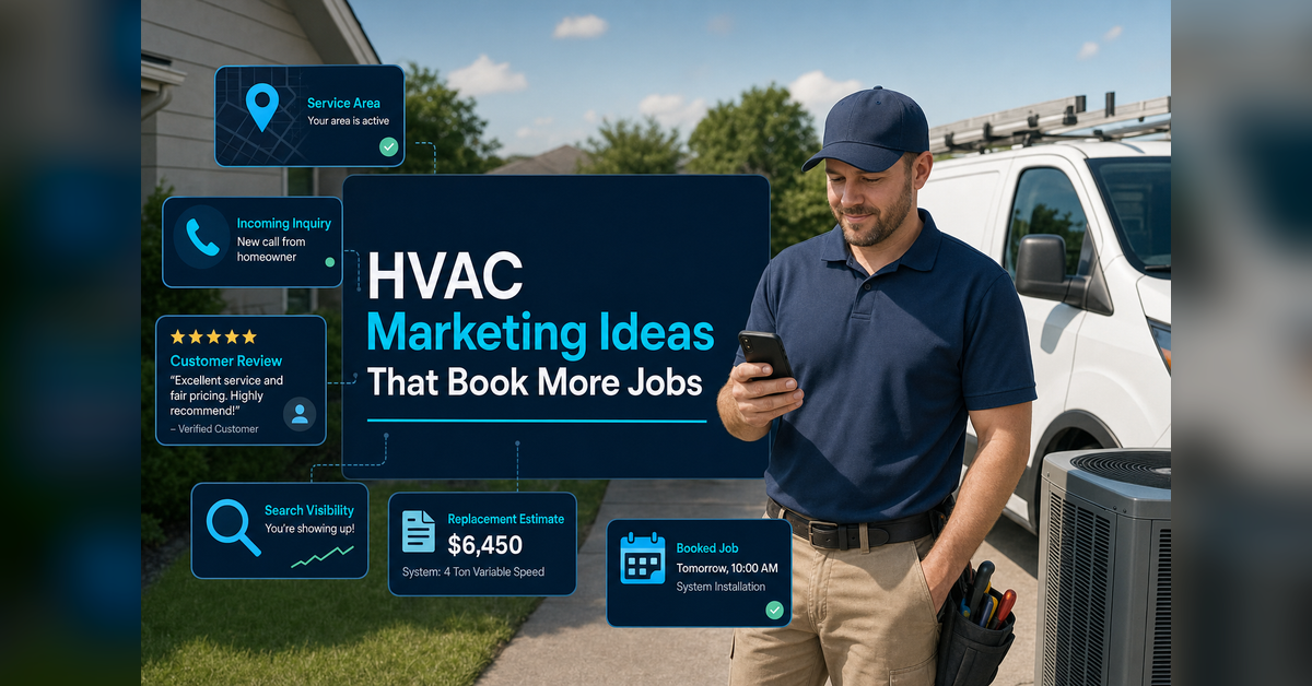 HVAC marketing ideas for calls, estimates, and booked jobs