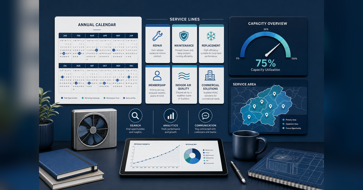 hvac marketing strategies and 12-month growth planning system