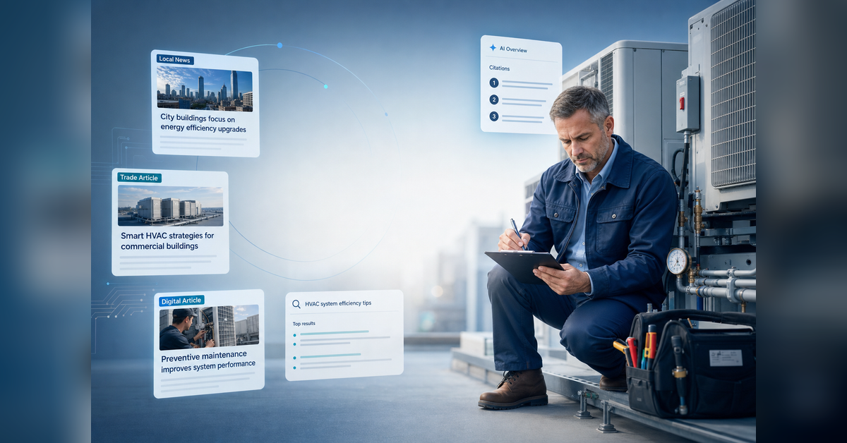 HVAC public relations agency turning field expertise into earned media, search visibility, and AI authority