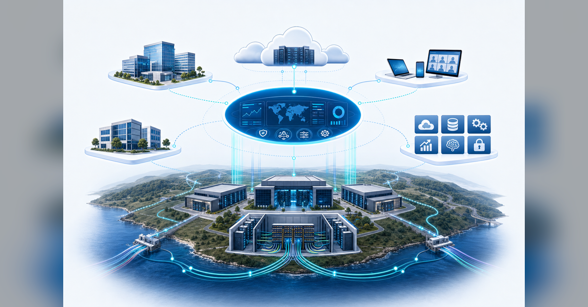 Network as a Service architecture connecting data centers, clouds, campuses and users through software control