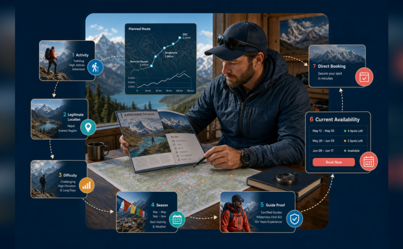 SEO for adventure tourism connecting experience search, traveler fit, availability and direct booking