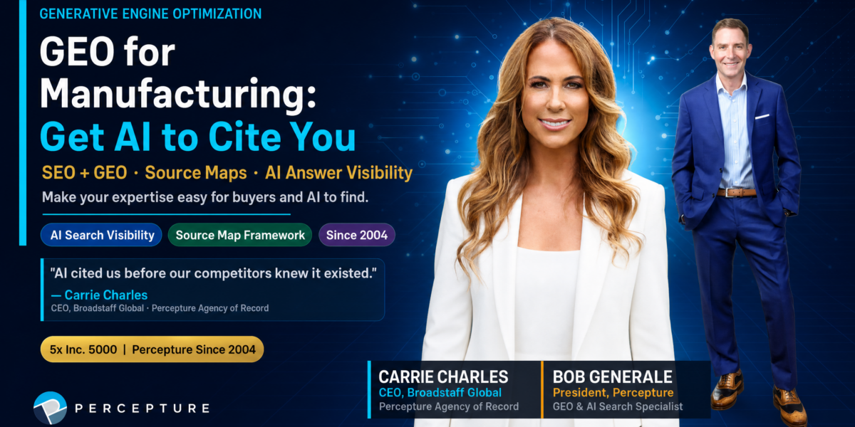 Generative engine optimization (GEO) for manufacturin
