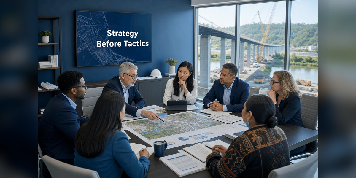Community Engagement Strategy meeting for a major development and infrastructure project