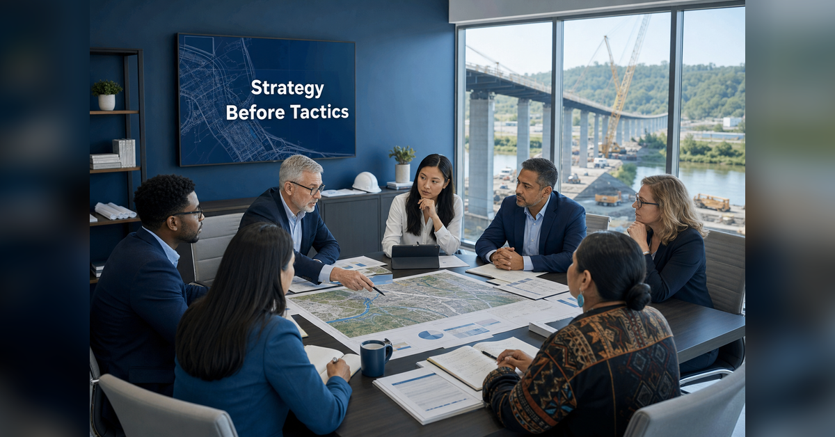 Community Engagement Strategy meeting for a major development and infrastructure project