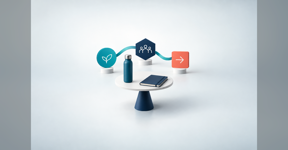 Promotional merchandise connected to a digital PR resource, authority signal and measurement path