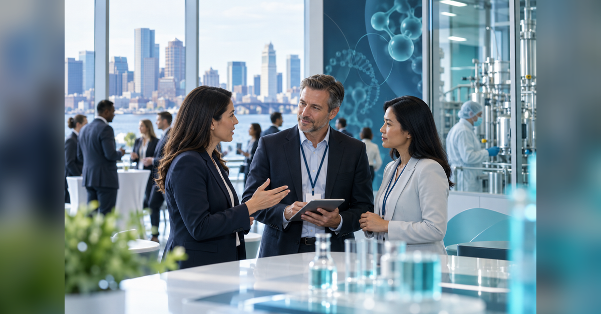 Life sciences professionals preparing for CDMO Live Americas 2026 in Boston