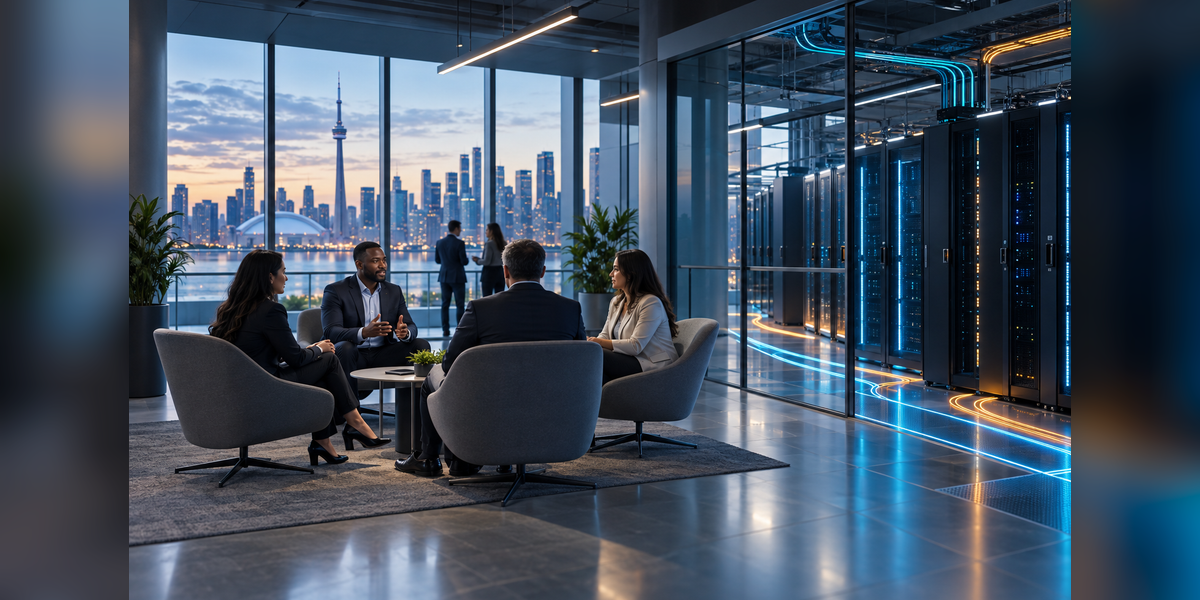 Data Center World Canada 2026 conference planning concept with Toronto and digital infrastructure