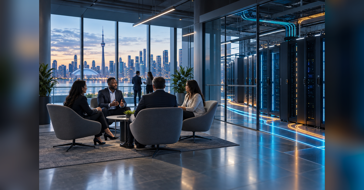 Data Center World Canada 2026 conference planning concept with Toronto and digital infrastructure