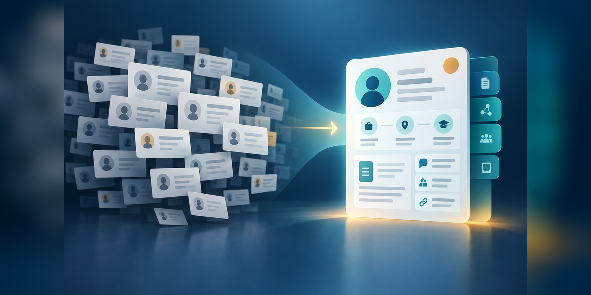 Conceptual comparison of bulk SEO contact records and one carefully evaluated prospect dossier