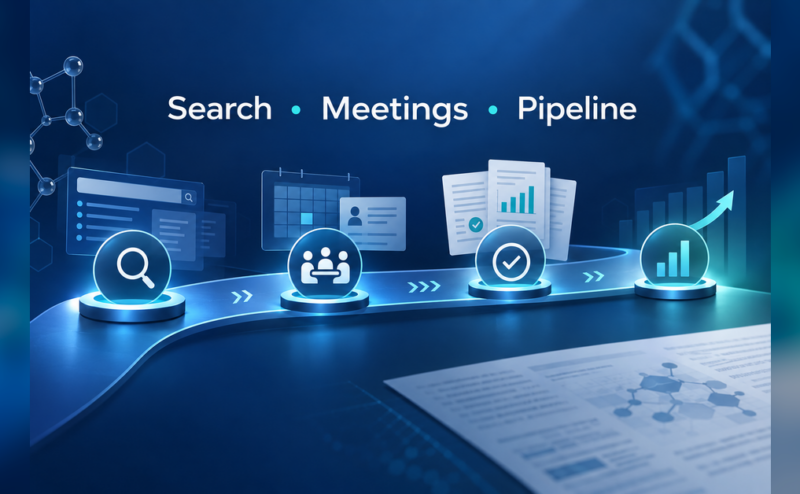 Contract Pharma Conference 2026 marketing runway connecting search, meetings and pipeline