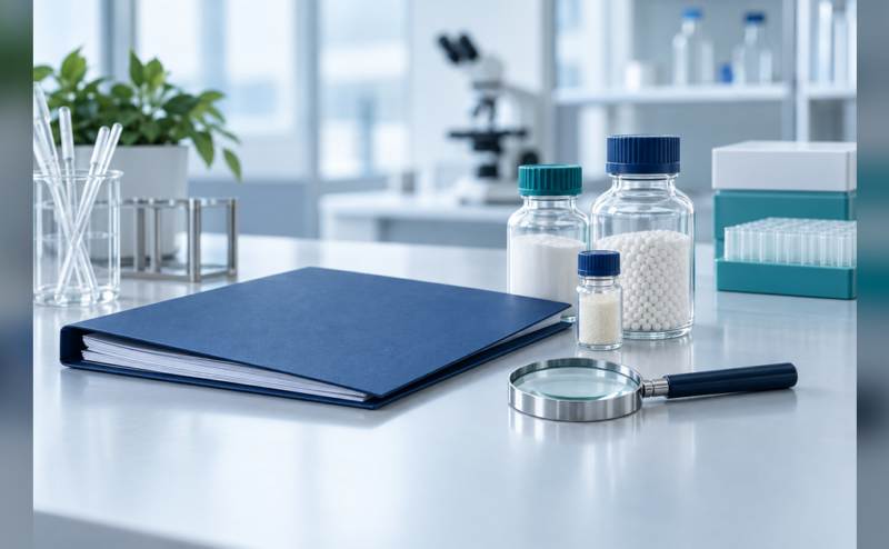 Capto Q resin purchasing concept with generic sealed laboratory containers and procurement documents