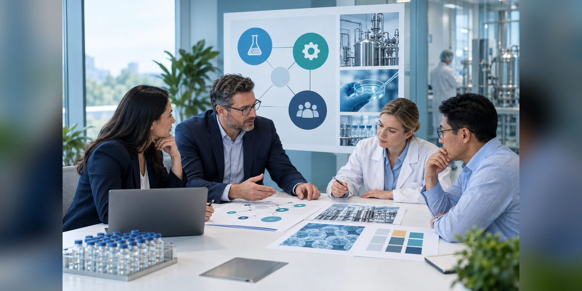 Life sciences team comparing CDMO selection criteria for a manufacturing partnership