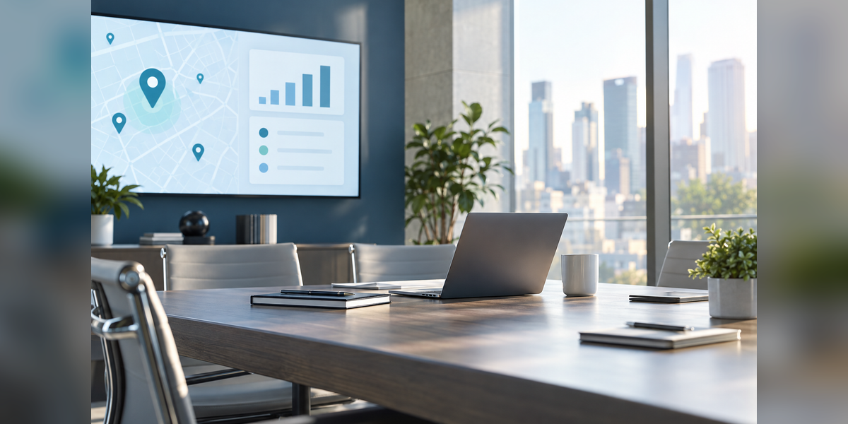 Local search journey connecting Maps visibility, an HVAC service call, booking and sales follow-up
