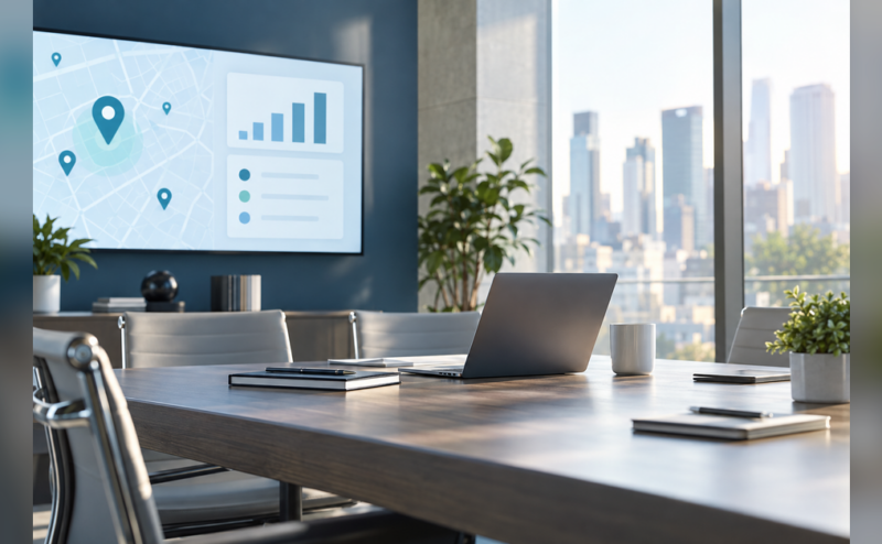 Local search journey connecting Maps visibility, an HVAC service call, booking and sales follow-up