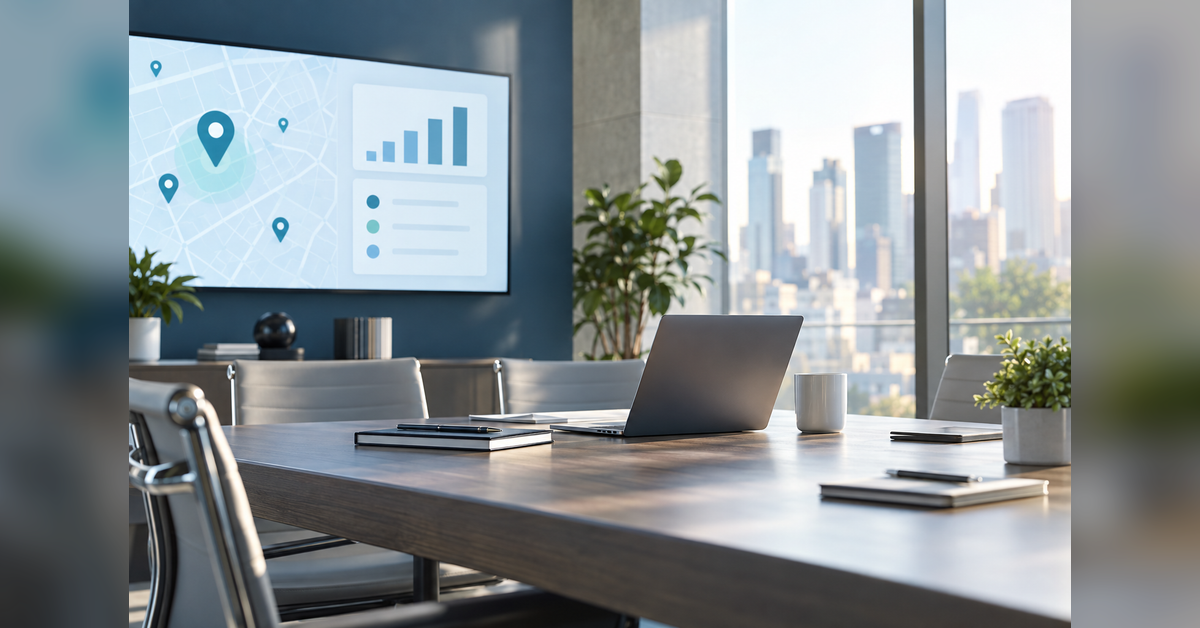 Local search journey connecting Maps visibility, an HVAC service call, booking and sales follow-up